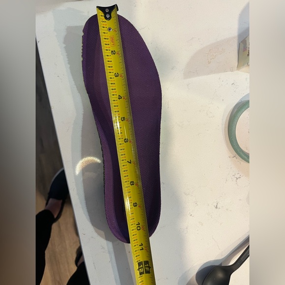 OBOZ B DRY WATERPROOF WOMENS 11 hiking boots ankle support black tan purple fit - Picture 6 of 8